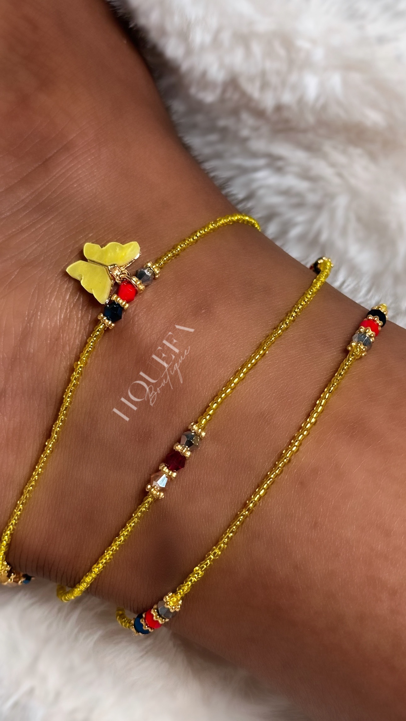 Bracelet de Cheville Lova JAUNE – Image 2