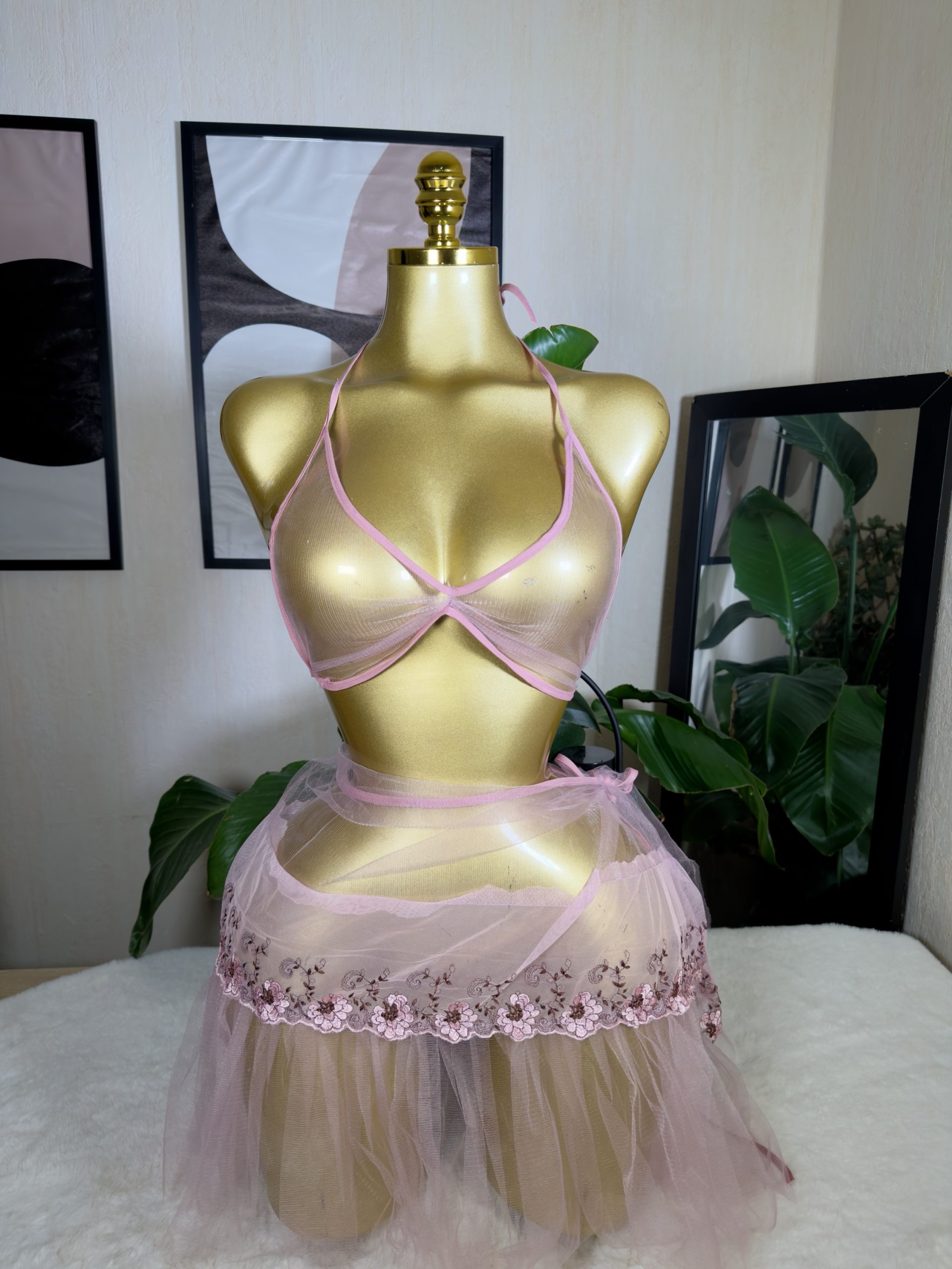 Ensemble Coquette rose