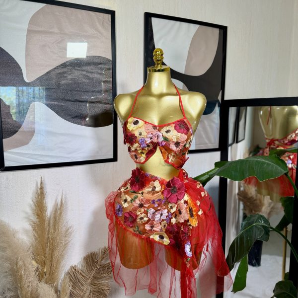 Ensemble Flowers rouge