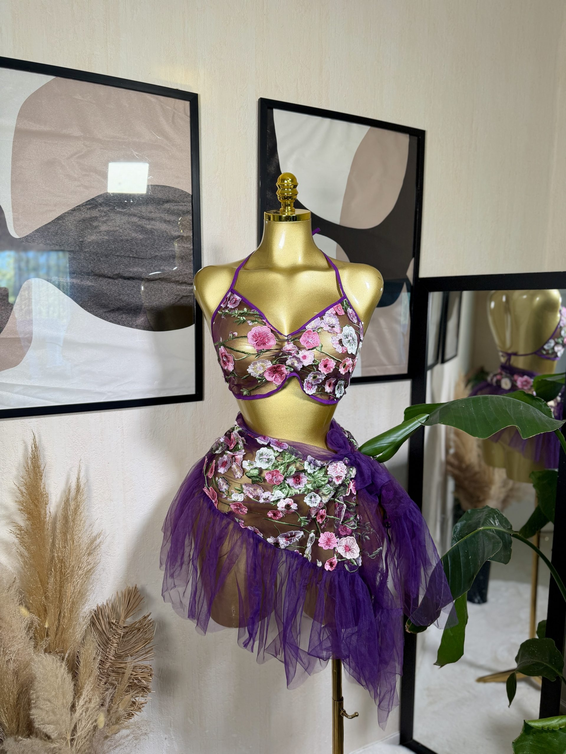 Ensemble Flowers violet