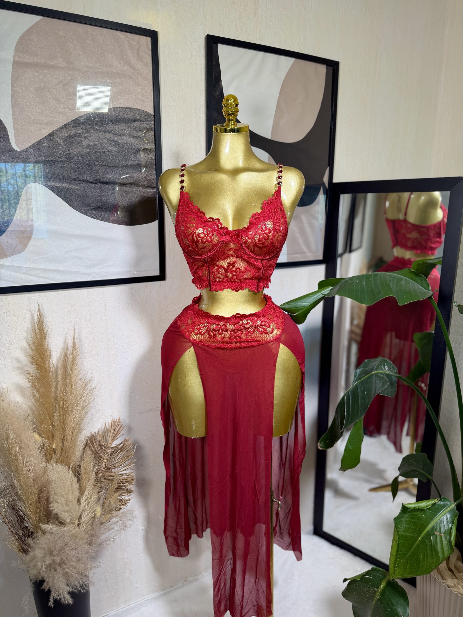 Ensemble Doussou rouge