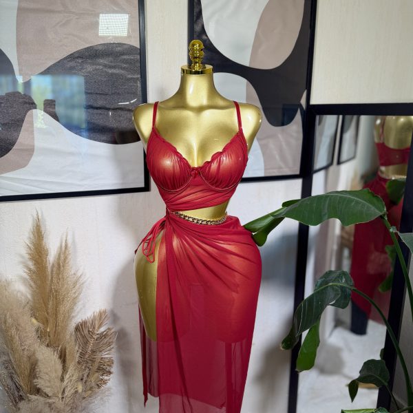 Ensemble Nelia rouge