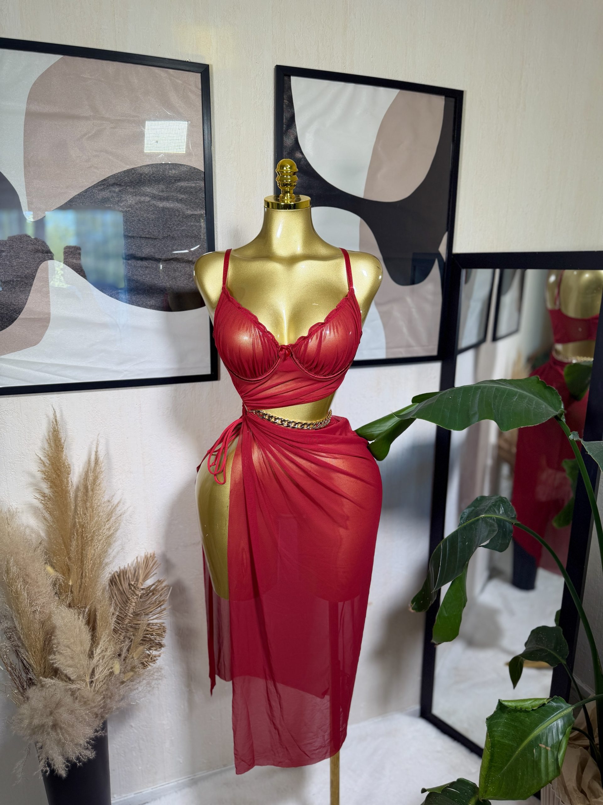Ensemble Nelia rouge