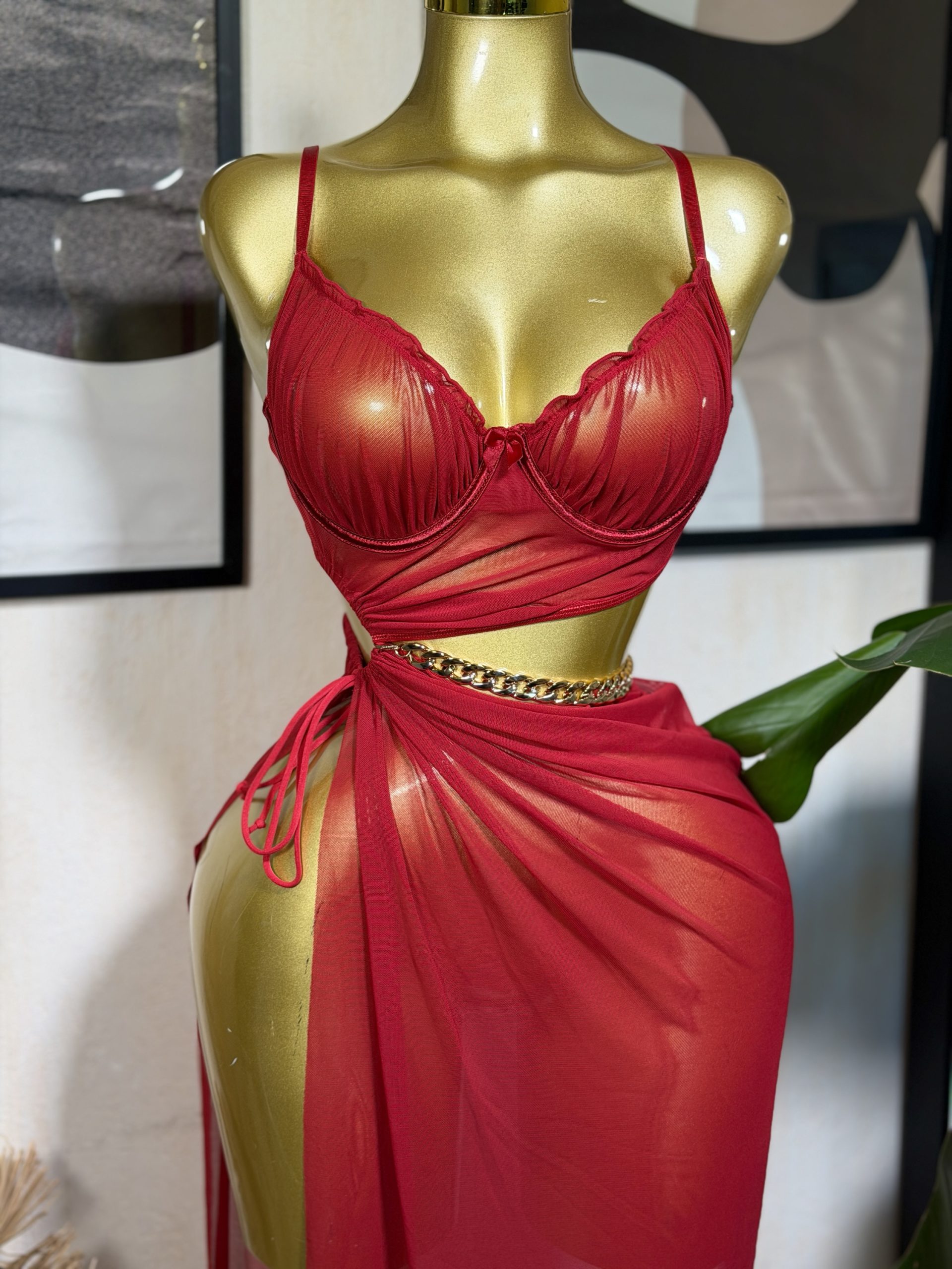 Ensemble Nelia rouge – Image 2
