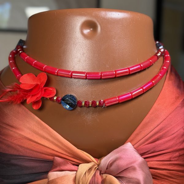 Baya bouteille cassé rouge (Lot de deux)