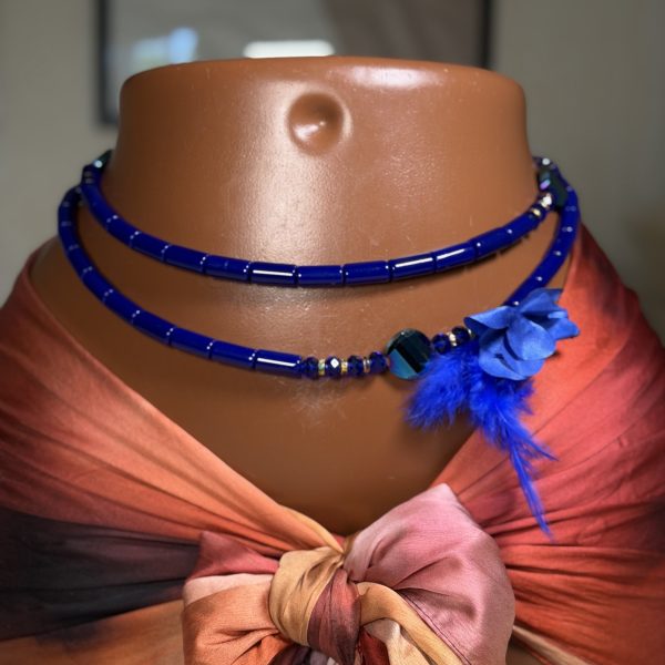 Baya bouteille cassé bleu (Lot de deux)